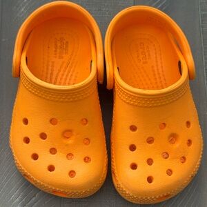 Orange Toddler Crocs